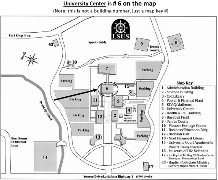 Map of LSUS